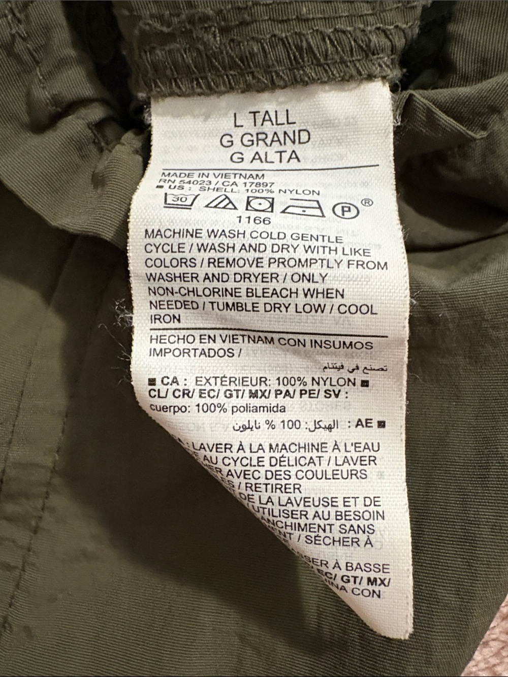 Women’s Olive Green Cargo Skirt - Picture 5 of 6